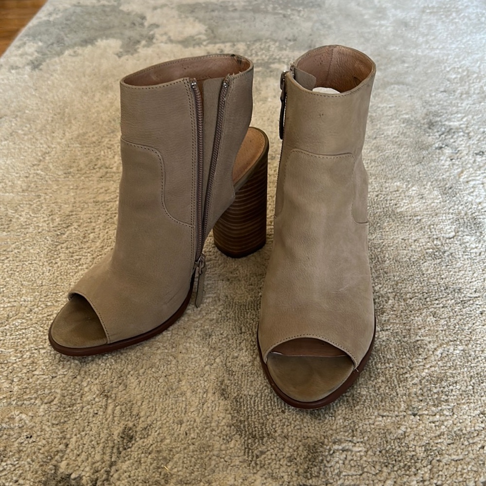 Caslon Open Toe And Open Heel Booties - image 1